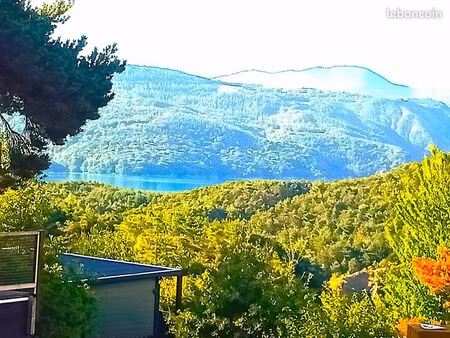 mobile home   magnifique vue lac de serre ponçon. ouvert à l'année