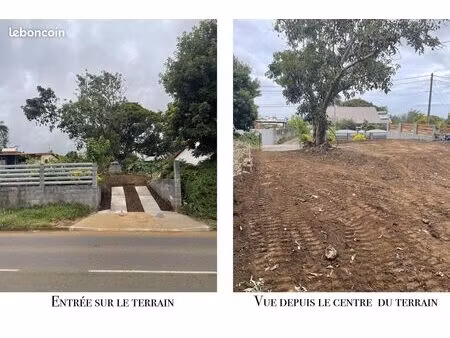 location terrain nu avec compteur d'eau