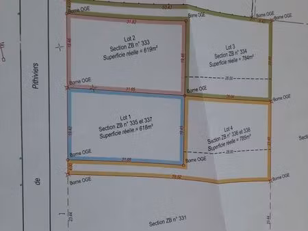 vente terrain à construire a ascoux 45300