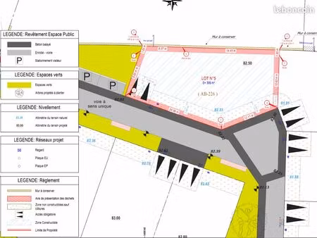 terrain viabilisé lot n°5