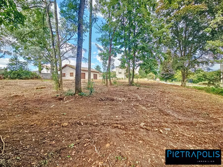 terrain à bâtir - belle superficie - viabilisée - arborée -p