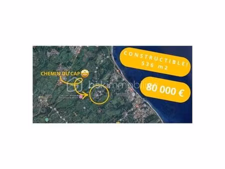 terrain constructible à vendre