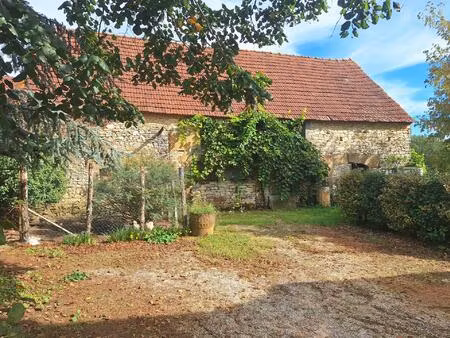 ancienne grange en pierre à rénover avec terrain constructible