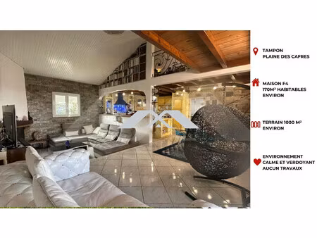 maison f4 d'exception plaine des cafres