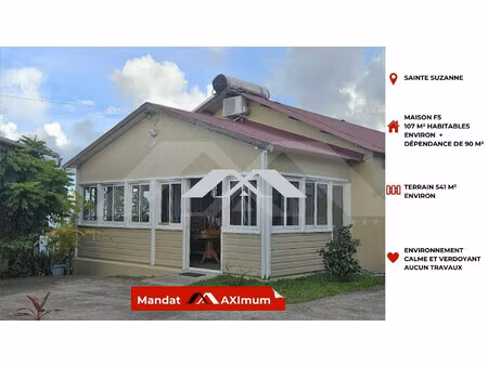 maison f5 107 m² sainte suzanne