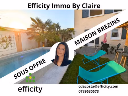 vente maison 5 pièces 100 m² à brézins (38590)  225 000 €