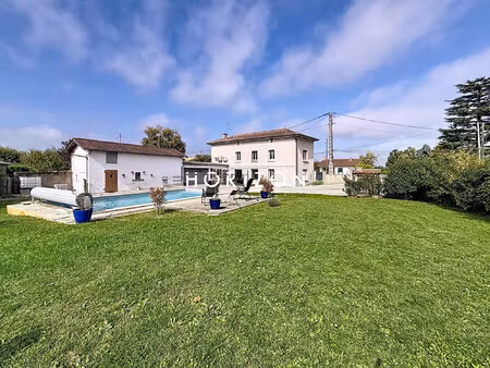 cormoranche s/saone : ancien corps de ferme 155 m2  5 ch  piscin