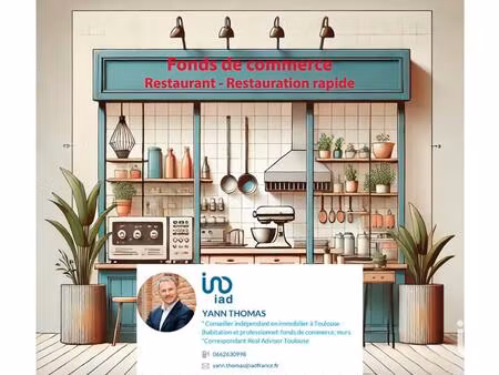 vente restaurant 80 m²