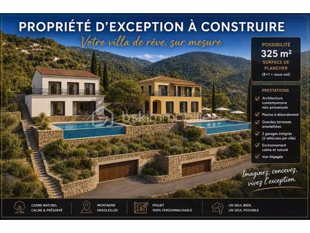 vente terrain 2126 m² à pierrefeu (06910)  148 000 €