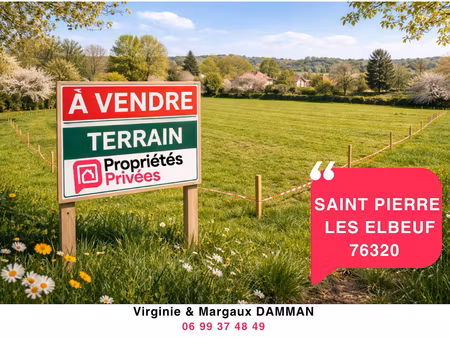 saint-pierre-lès-elbeuf : terrain idéal pour maison individuelle