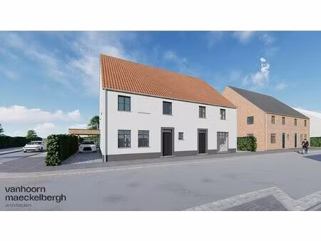 ruime nieuwbouwwoning met zongerichte tuin te gistel.