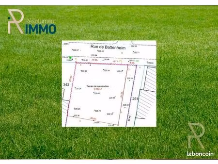 terrain 8 m² bantzenheim