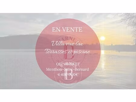 villa de luxe à vendre à menthon-saint-bernard