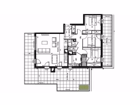vente appartement 4 pièces 87 m² sciez (74140)