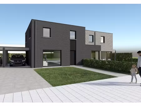 halfopen nieuwbouwwoningen in centrum kaprijke