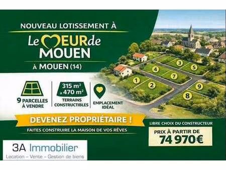 vente terrain à mouen (14790) : à vendre / mouen