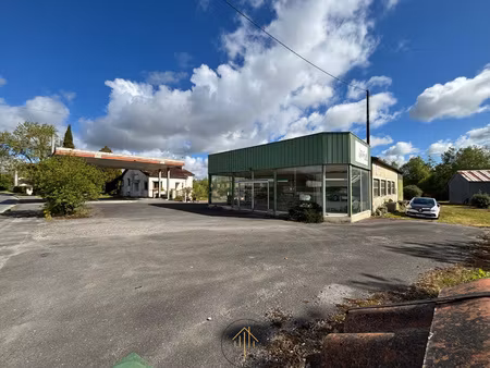 ancien garage avec maison et etang. ideal projet mixte