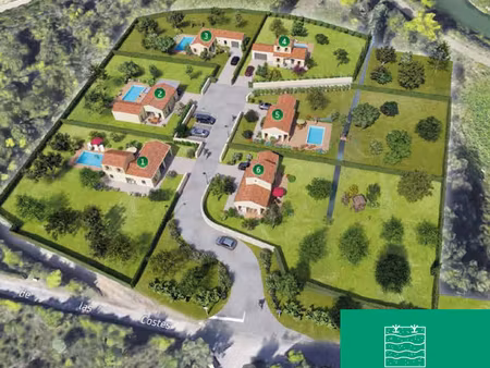 vente terrain à batir 1466 m² à castelnou (66300)  220 000 €
