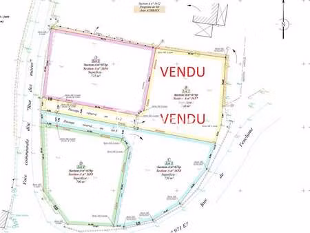 vente terrain à orval-sur-sienne (50660) : à vendre / 722m² orval-sur-sienne