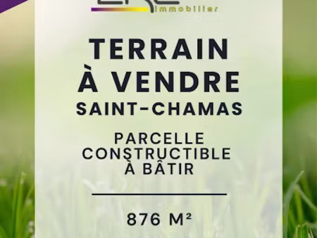 vente terrain 876 m² à saint-chamas (13250)  227 900 €