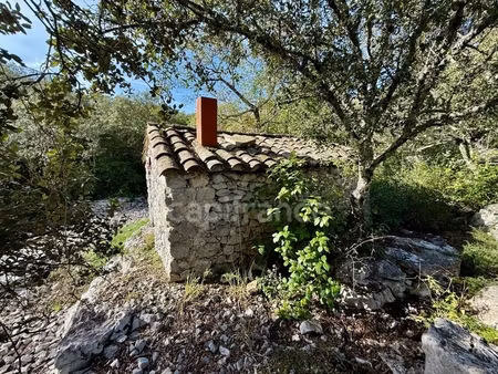 terrain à vendre avec mazet en pierre sauve (30)