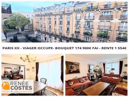 viager occupé - f83-h88 ans - paris (75020)