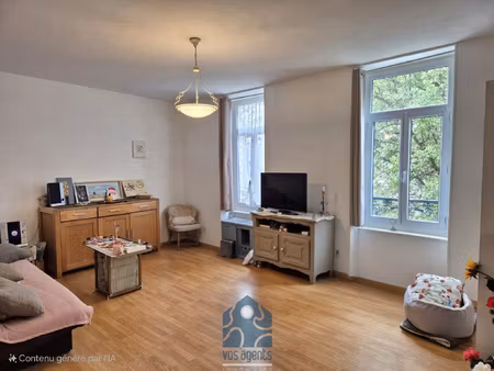 appartement 2 pieces 66m2 avec balcon et cave