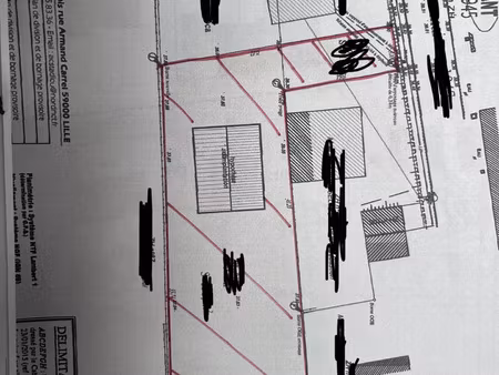 vente terrain 1067 m² marquette-en-ostrevant (59252)