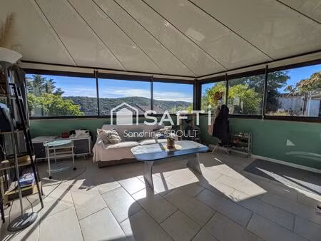 maison en pierres avec vue dégagée avec dépendance et jardin au calme