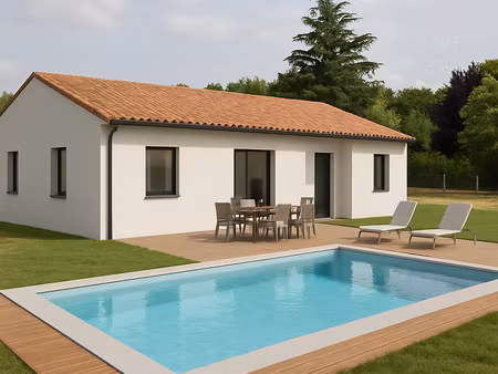 terrain constructible champniers 847 m2