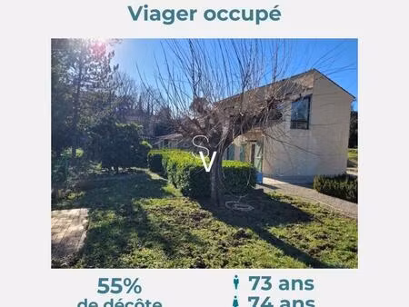 viager occupé - maison t5 de 145 m2 avec garage fermé - monsieur 73 ans  madame 74 ans