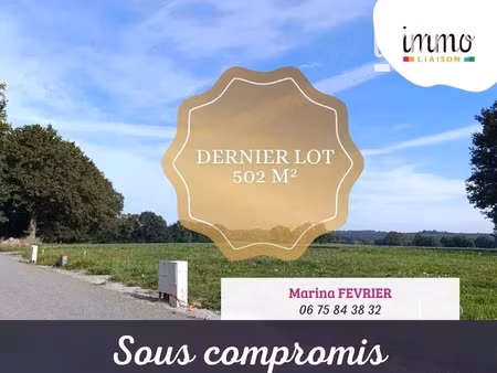 vente terrain 502 m² les brulais (35330)