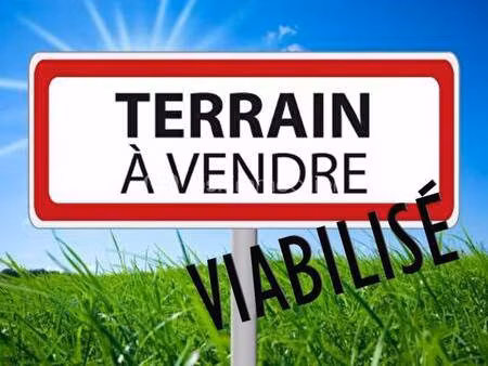 terrain constructible viabilisé à vendre