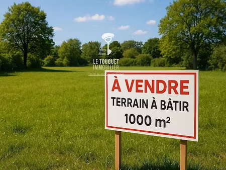 vente terrain à batir 1000 m² à cucq (62780)  390 000 €
