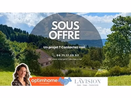 vente domaine exceptionnel – ferme vosgienne et chalet – 6 78 ha – le thillot (hautes-vosg