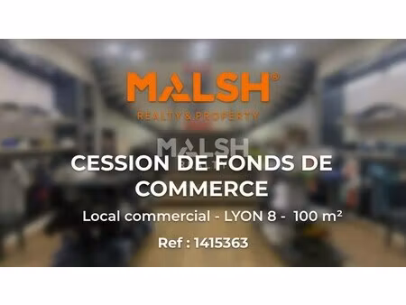 achat local commercial 100m²
