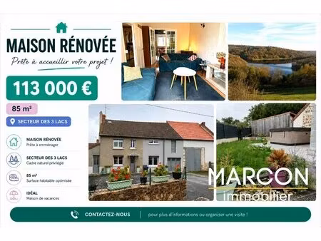 achat maison 4 pièces 85m² le bourg d hem 23220