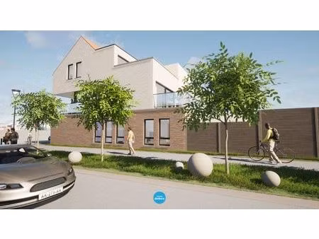 bouwgrond met bouwvergunning voor halfopen kangoeroewoning vlakbij zee