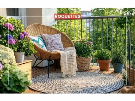 vente appartement neuf 2 pièces 43m2 roquettes - 174000 € - surface privée