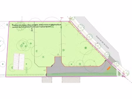 vente terrain à bâtir 892 m²