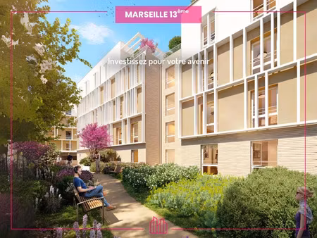 vente appartement neuf 1 pièces 22m2 marseille 13eme - 129900 € - surface privée