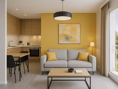 vente appartement neuf 2 pièces 44m2 saint-aubin-sur-mer - 187400 € - surface privée