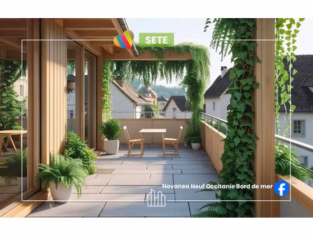 vente appartement neuf 3 pièces 63m2 sète - 269000 € - surface privée