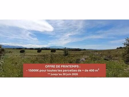 terrain constructible viabilisé à vendre