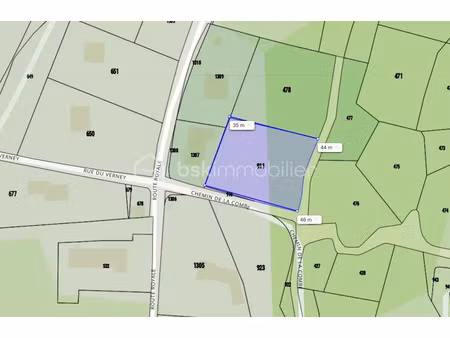 vente terrain 1646 m² à les chavannes-en-maurienne (73660)  89 000 €