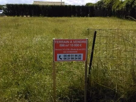 terrain à bâtir 896m ²
