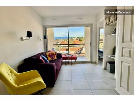 location meublée appartement 1 pièce 30 m² à cannes la bocca (06150)  1 060 €