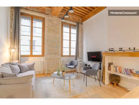 location meublée appartement 2 pièces 40 m² à lyon 1er (69001)  1 850 €