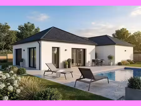 terrain avec maison neuve à vendre