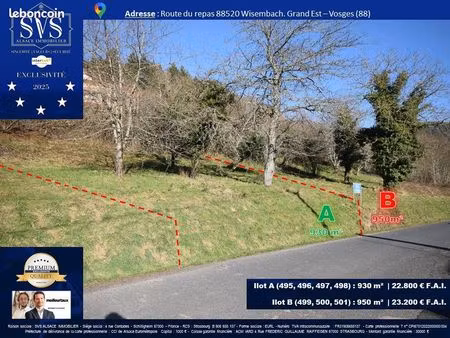 terrain 930 m² wisembach
